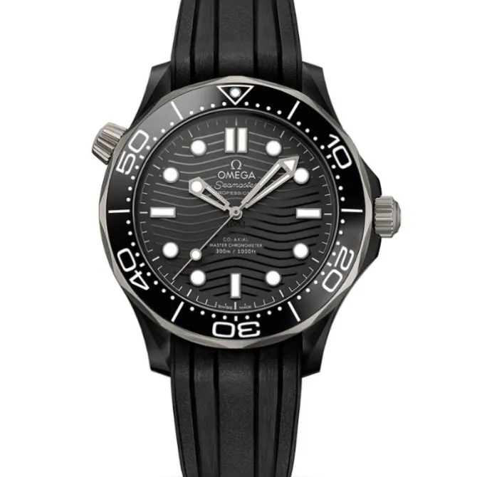 OMEGA Seamaster Diver 300M Co-Axial 43,5 mm Cerámica Negra y Titanio