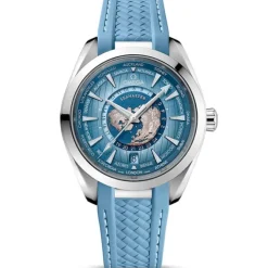 OMEGA Seamaster GMT Worldtimer Caucho Azul 43mm