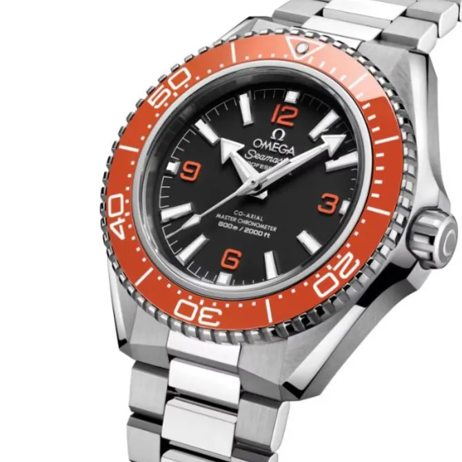 OMEGA Seamaster Planet Ocean 600M 42 mm Acero Bisel Naranja