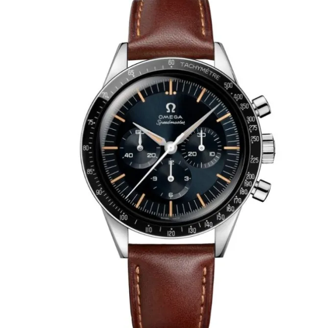 OMEGA Speedmaster Moonwatch Serie Aniversario Cuero Marron
