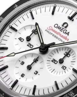 OMEGA Speedmaster Moonwatch Professional Blanco Cuero