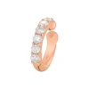 Pendiente ear cuff de oro rosa y diamantes 0.30 quilates