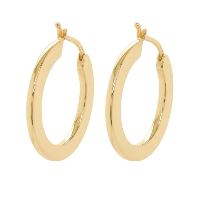 Pendientes de aro en oro amarillo