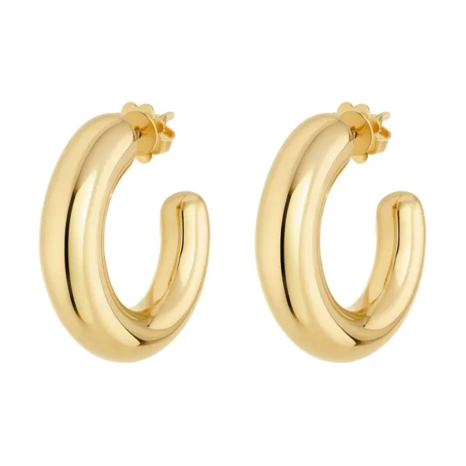 Pendientes de aro en oro amarillo