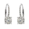 Pendientes de novia en oro blanco y diamante de 0.73 quilates