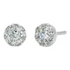 Pendientes de oro blanco y diamantes de 0.70 quilates