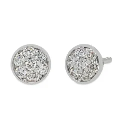 Pendientes de oro blanco con diamantes de 0,32 quilates
