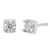 Pendientes de oro blanco y diamantes de 0.40 quilates