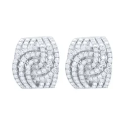 Pendientes de oro blanco con diamantes 3.62 quilates