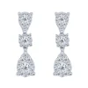 Pendientes de oro blanco con diamantes 0.97 quilates