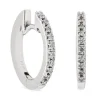 Pendientes de oro blanco y diamantes de 0.06 quilates