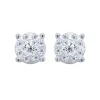 Pendientes de oro blanco y diamantes de 0.53 quilates