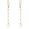 Pendientes de oro rosa, perlas y diamantes de 0.18 quilates