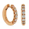 Pendientes de oro rosa y diamantes de 0.54 quilates