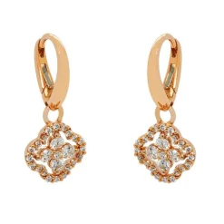 Pendientes de oro rosa y diamantes de 0.68 quilates