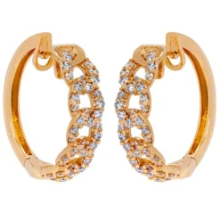 Pendientes de oro rosa y diamantes 0,91 quilates