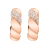 Pendientes de oro rosa y diamantes de 0.63 quilates