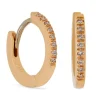 Pendientes de oro rosa y diamantes de 0.06 quilates