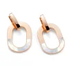 Pendientes Mattioli Aruba en oro rosa y madre perla