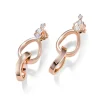 Pendientes Mattioli Aspis en oro rosa y diamantes 0,53 quilates