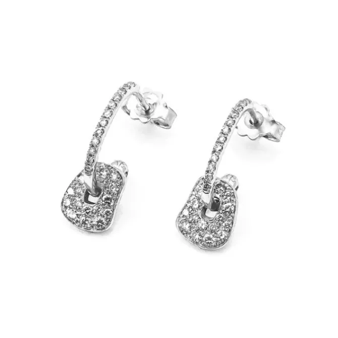 Pendientes Mattioli Mini Puzzle full pavè MOR054B102W