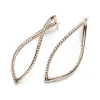 Pendientes Mattioli Navettes de oro rosa y diamantes blancos