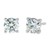 Pendientes solitario en oro blanco y diamantes de 1.00 quilate