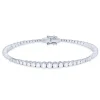 Pulsera de oro blanco con diamantes 1.30 quilates