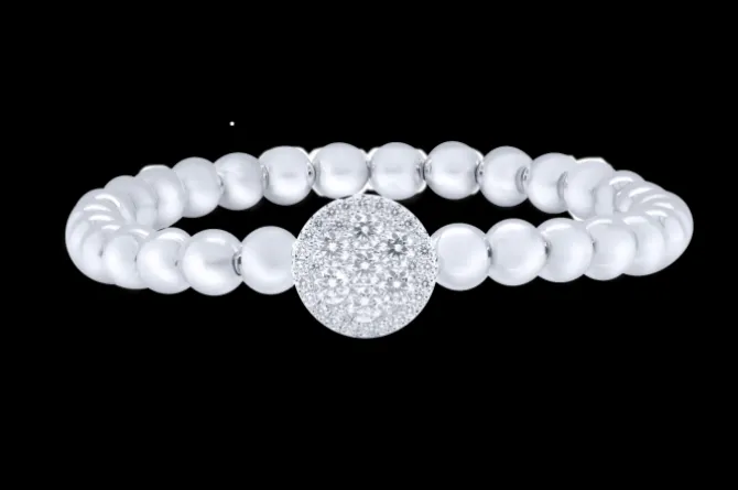 Pulsera de oro blanco y diamantes 1.16 quilates
