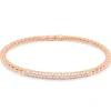 Pulsera de oro rosa con diamantes talla brillante 0.43 quilates