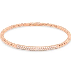 Pulsera de oro rosa con diamantes talla brillante 0.43 quilates
