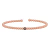 Pulsera de oro rosa y diamantes brown 0.12 quilates