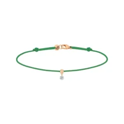 Pulsera La Brune & La Blonde BB verde oro rosa y diamante 0.07 quilates