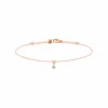 Pulsera La Brune & La Blonde BB beige oro rosa y diamante 0.07 quilates