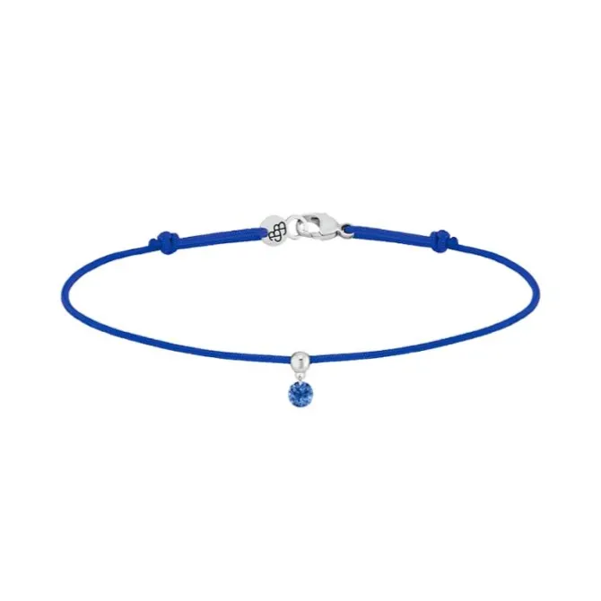Pulsera La Brune & La Blonde BB azul oro blanco y zafiro 0.15 quilates