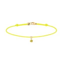 Pulsera La Brune & La Blonde BB oro rosa y zafiro amarillo 0.14 quilates