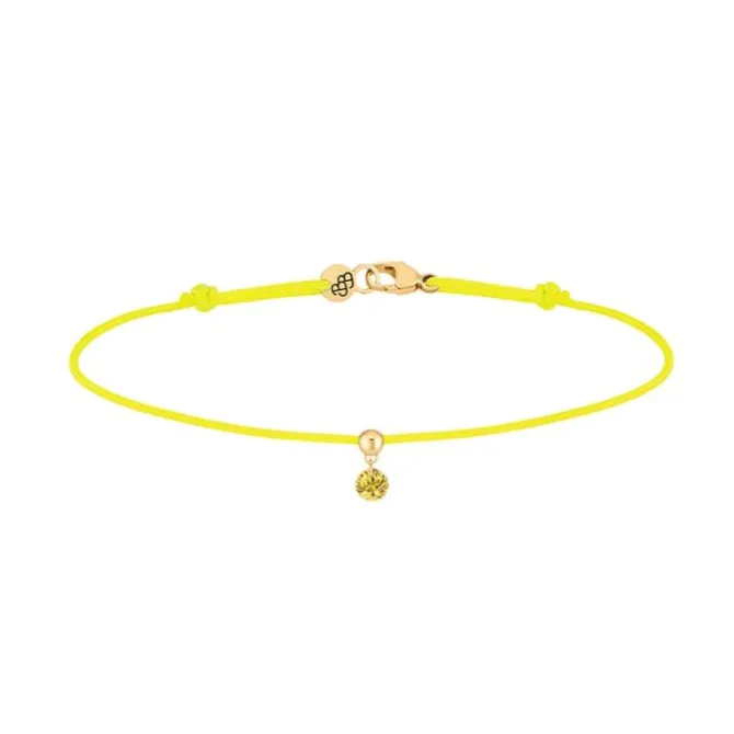 Pulsera La Brune & La Blonde BB oro rosa y zafiro amarillo 0.14 quilates