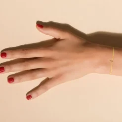 Pulsera La Brune & La Blonde BB oro rosa y zafiro amarillo 0.14 quilates