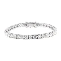 Pulsera riviere de oro blanco con diamantes 7 quilates