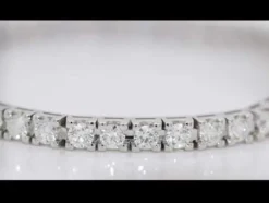 Pulsera riviere en oro blanco y diamantes 6.00 quilates