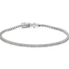 Pulsera riviere en oro blanco y diamantes 0.48 quilates
