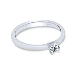 Solitario de oro blanco con diamante 0.25 quilates