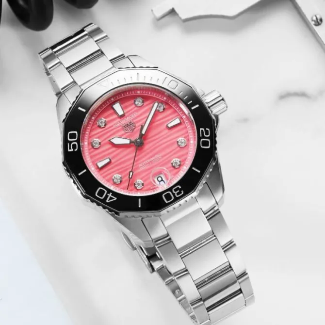 TAG Heuer Aquaracer Professional 300 Rosa Diamantes 36mm