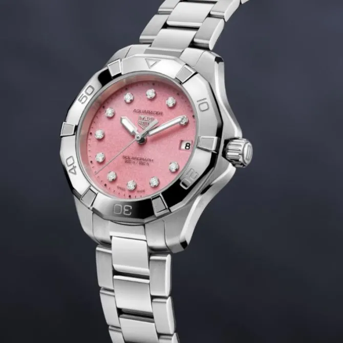 TAG Heuer Aquaracer Solargraph Rosa Diamantes 34mm