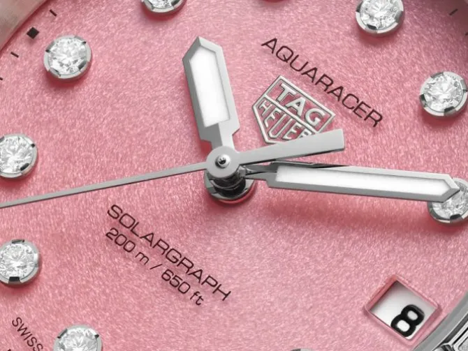 TAG Heuer Aquaracer Solargraph Rosa Diamantes 34mm