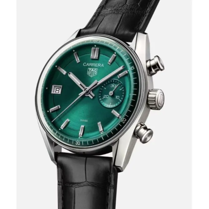TAG Heuer Carrera Chronograph Green Glassbox 39mm