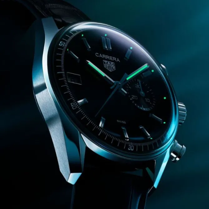 TAG Heuer Carrera Chronograph Green Glassbox 39mm