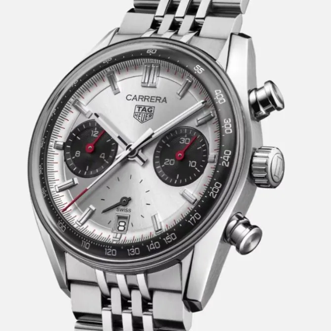 TAG Heuer Carrera Chronograph Glassbox 39 mm Acero Esfera Panda