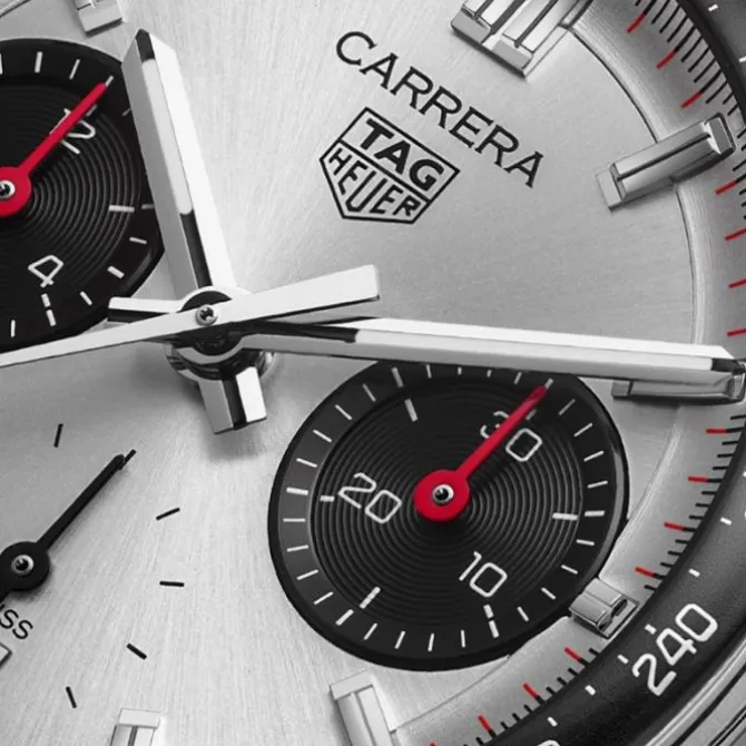 TAG Heuer Carrera Chronograph Glassbox 39 mm Acero Esfera Panda