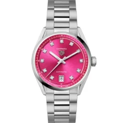TAG Heuer Carrera Date 36 mm Rosa Diamantes